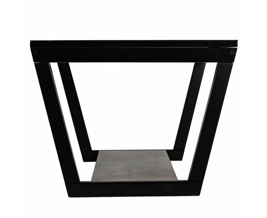 Стол журнальный BeautyStyle 31 дуб крымский состаренный/венге/стекло черное, изображение 5 | Интернет магазин мебели и декора LifeDekor