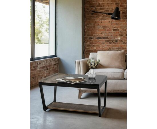 Стол журнальный BeautyStyle 31 дуб крымский состаренный/венге/стекло черное, изображение 15 | Интернет магазин мебели и декора LifeDekor