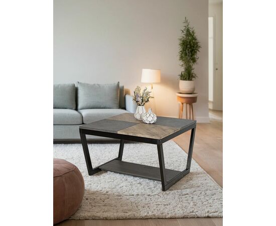 Стол журнальный BeautyStyle 32 дуб крымский состаренный/серый бетон/венге, изображение 16 | Интернет магазин мебели и декора LifeDekor