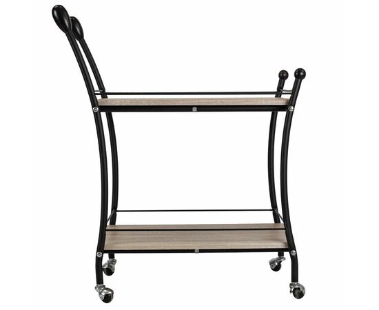 Стол сервировочный Марко дуб сонома/эбеновое дерево/черный, изображение 3 | Интернет магазин мебели и декора LifeDekor