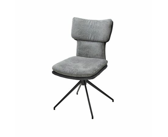 Стул Nevil ткань комби серый, поворотно-возвратный механизм 360 градусов | Интернет магазин мебели и декора LifeDekor