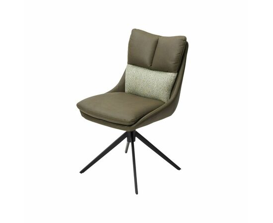 Стул Marlin ткань комби зеленый, поворотно-возвратный механизм 360 градусов | Интернет магазин мебели и декора LifeDekor