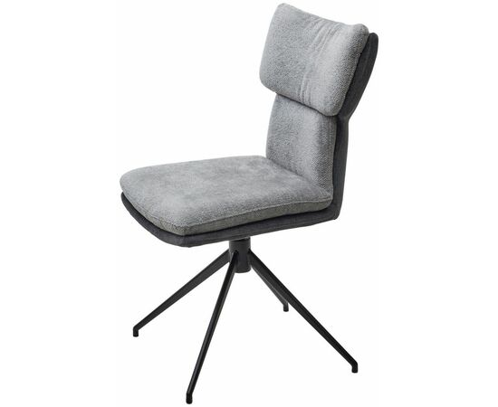 Стул Nevil ткань комби серый, поворотно-возвратный механизм 360 градусов, изображение 2 | Интернет магазин мебели и декора LifeDekor