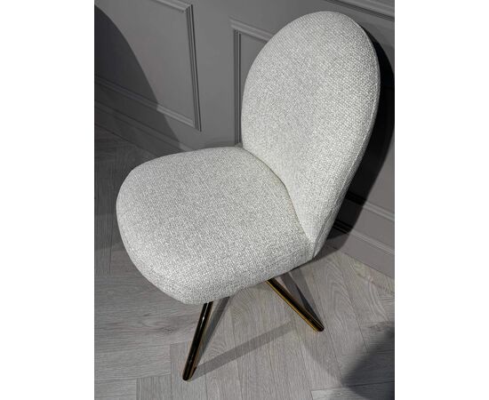 Стул обеденный Авалон BS1240-WT, белый крем/золото, изображение 3 | Интернет магазин мебели и декора LifeDekor