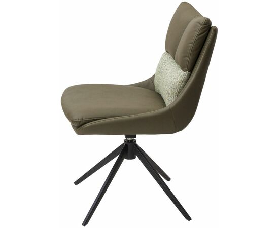 Стул Marlin ткань комби зеленый, поворотно-возвратный механизм 360 градусов, изображение 3 | Интернет магазин мебели и декора LifeDekor