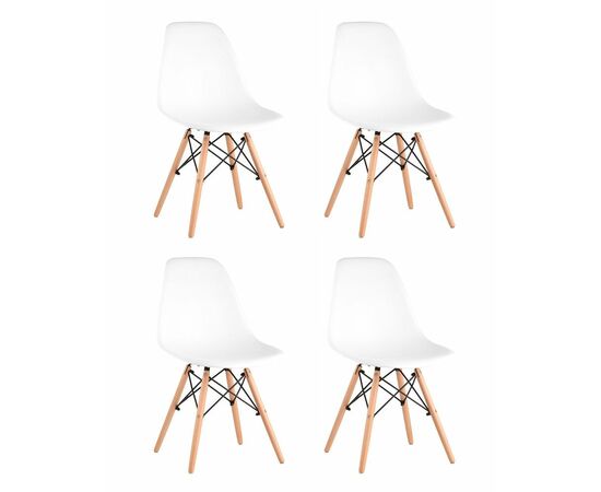 Стул Eames Style DSW белый x4 (разборный каркас) | Интернет магазин мебели и декора LifeDekor