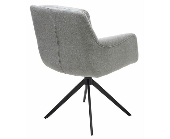 Стул Honey букле светло-серый, поворотный механизм 360 градусов, изображение 2 | Интернет магазин мебели и декора LifeDekor