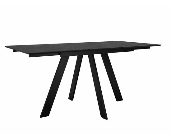 Стол DikLine DKD140, керамика 140(180)х80, мрамор бронза матовый, опоры черные (2 уп.), изображение 4 | Интернет магазин мебели и декора LifeDekor