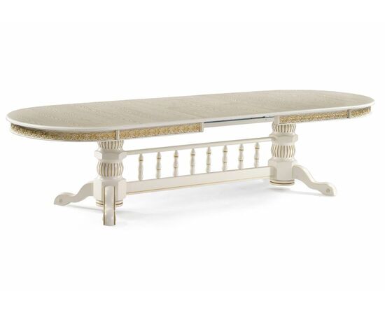 Стол деревянный Кассиль крем / золотая патина, изображение 2 | Интернет магазин мебели и декора LifeDekor