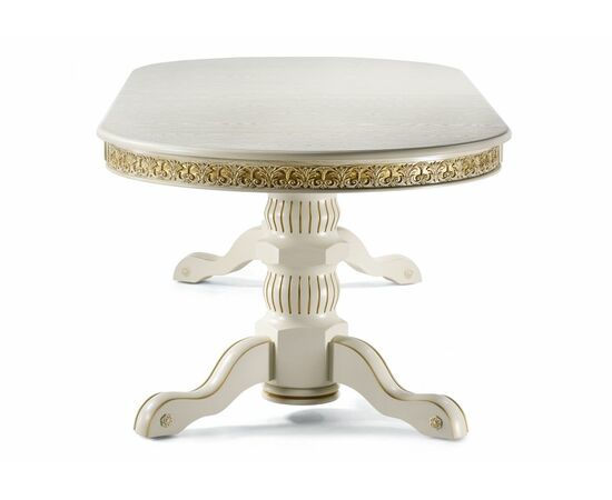 Стол деревянный Кассиль крем / золотая патина, изображение 3 | Интернет магазин мебели и декора LifeDekor