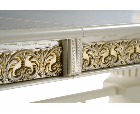 Стол деревянный Кассиль крем / золотая патина, изображение 9 | Интернет магазин мебели и декора LifeDekor