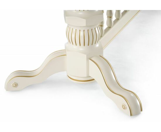 Стол деревянный Кассиль крем / золотая патина, изображение 10 | Интернет магазин мебели и декора LifeDekor