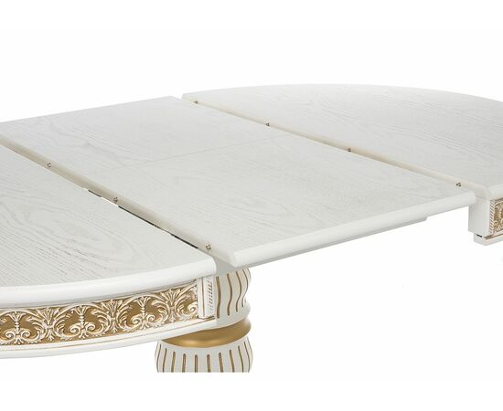 Стол деревянный Лорд молочный / золотая патина, изображение 5 | Интернет магазин мебели и декора LifeDekor