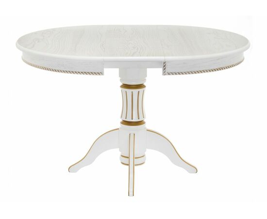 Стол деревянный Павия 100 молочный / золотая патина, изображение 3 | Интернет магазин мебели и декора LifeDekor