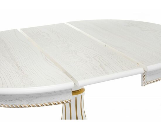 Стол деревянный Павия 100 молочный / золотая патина, изображение 4 | Интернет магазин мебели и декора LifeDekor