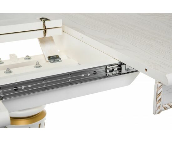 Стол деревянный Павия 100 молочный / золотая патина, изображение 6 | Интернет магазин мебели и декора LifeDekor