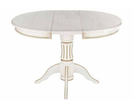 Стол деревянный Павия молочный / золото патина, изображение 3 | Интернет магазин мебели и декора LifeDekor