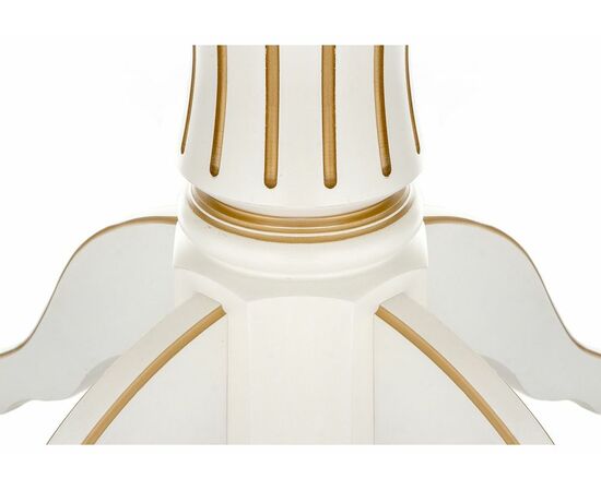 Стол деревянный Павия молочный / золото патина, изображение 5 | Интернет магазин мебели и декора LifeDekor