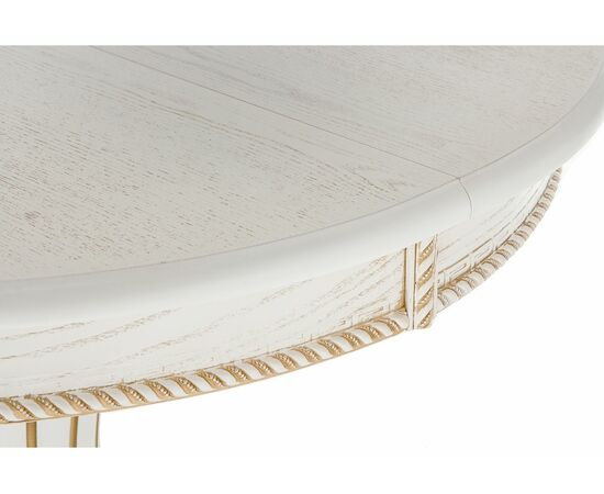 Стол деревянный Павия молочный / золото патина, изображение 6 | Интернет магазин мебели и декора LifeDekor