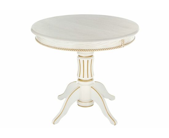 Стол деревянный Павия молочный / золото патина, изображение 10 | Интернет магазин мебели и декора LifeDekor