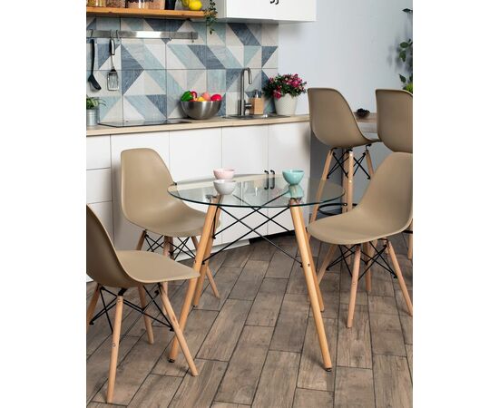 Стул Eames Style DSW бежевый x4 (разборный каркас), изображение 5 | Интернет магазин мебели и декора LifeDekor