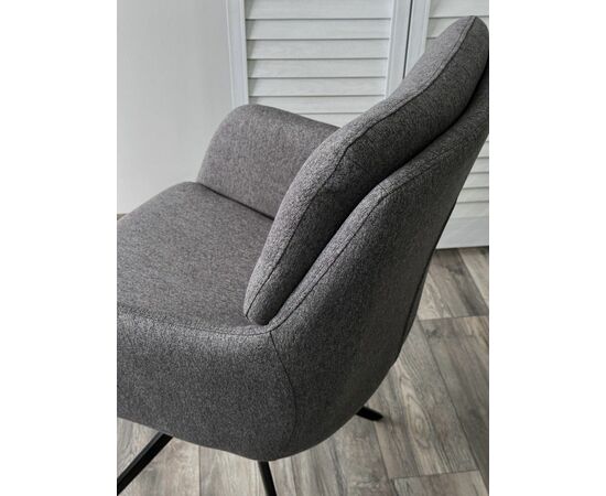 Стул Sun ткань серый, поворотный механизм 360 градусов, изображение 6 | Интернет магазин мебели и декора LifeDekor