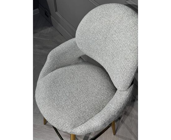 Стул барный Виола BS1241-WT, белый крем/золото, изображение 5 | Интернет магазин мебели и декора LifeDekor