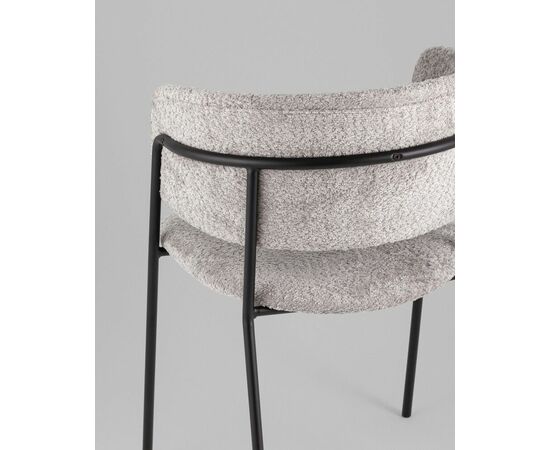 Кресло Нэлли New, букле светло-серый, изображение 7 | Интернет магазин мебели и декора LifeDekor