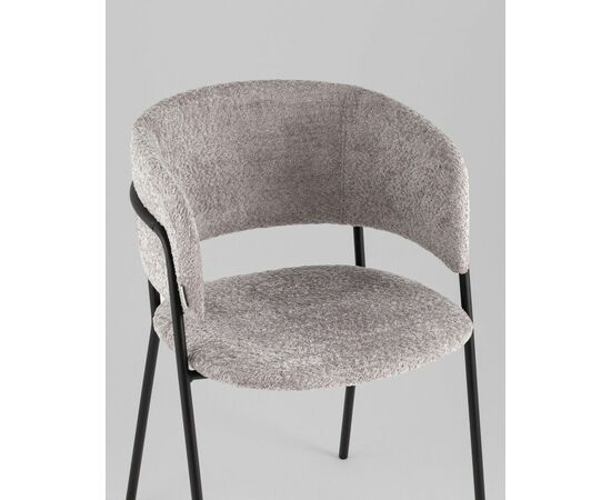 Кресло Нэлли New, букле светло-серый, изображение 8 | Интернет магазин мебели и декора LifeDekor