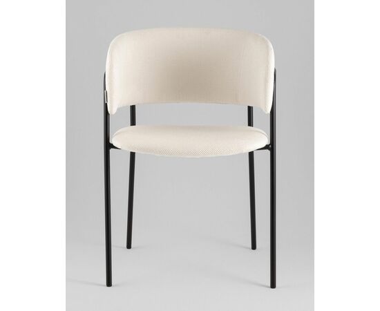 Кресло Нэлли New буклированный велюр белый, изображение 3 | Интернет магазин мебели и декора LifeDekor