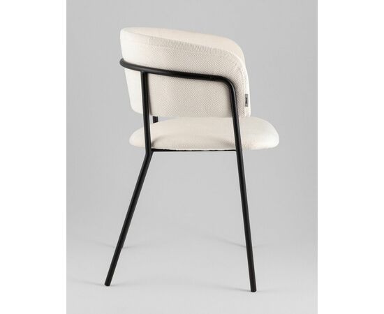 Кресло Нэлли New буклированный велюр белый, изображение 4 | Интернет магазин мебели и декора LifeDekor