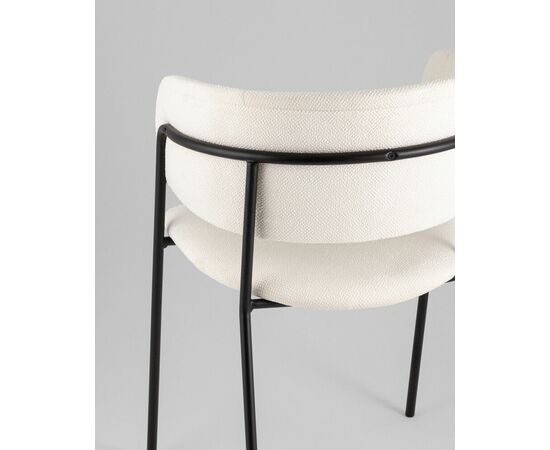 Кресло Нэлли New буклированный велюр белый, изображение 7 | Интернет магазин мебели и декора LifeDekor