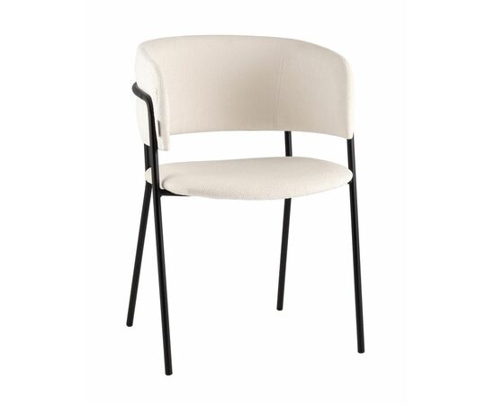 Кресло Нэлли New буклированный велюр белый | Интернет магазин мебели и декора LifeDekor