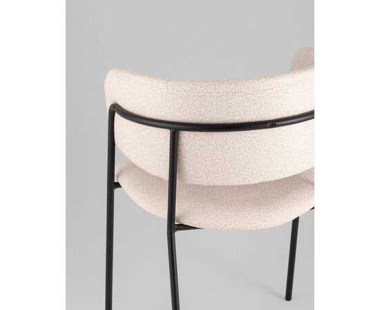 Кресло Нэлли New буклированный велюр бежевый, изображение 7 | Интернет магазин мебели и декора LifeDekor