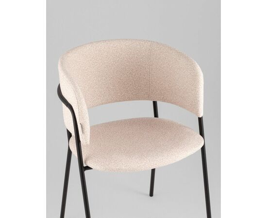 Кресло Нэлли New буклированный велюр бежевый, изображение 8 | Интернет магазин мебели и декора LifeDekor