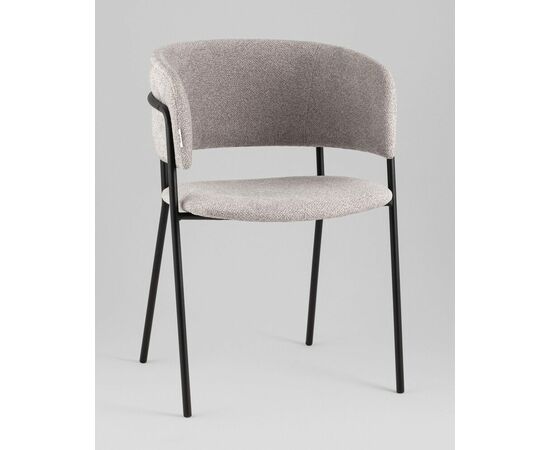 Кресло Нэлли New буклированный велюр серый, изображение 2 | Интернет магазин мебели и декора LifeDekor