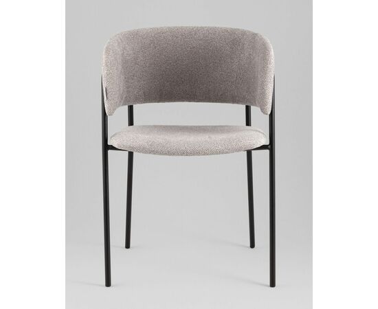 Кресло Нэлли New буклированный велюр серый, изображение 5 | Интернет магазин мебели и декора LifeDekor