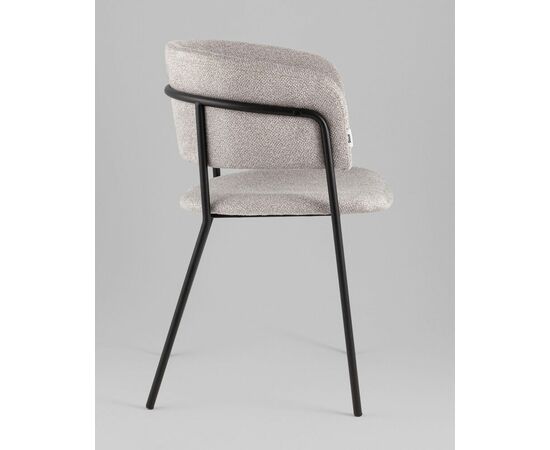 Кресло Нэлли New буклированный велюр серый, изображение 6 | Интернет магазин мебели и декора LifeDekor