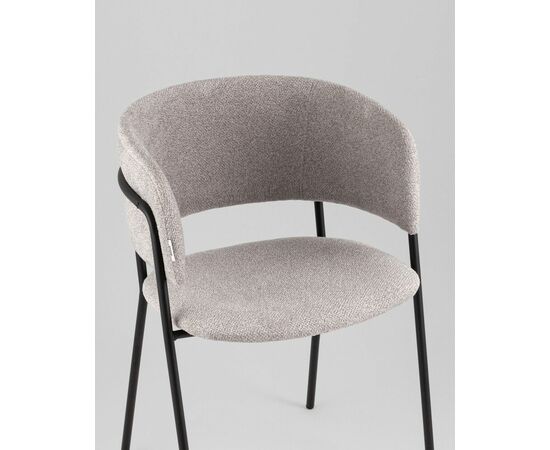 Кресло Нэлли New буклированный велюр серый, изображение 10 | Интернет магазин мебели и декора LifeDekor