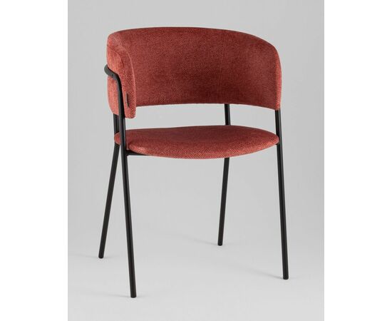 Кресло Нэлли New буклированный велюр терракотовый, изображение 2 | Интернет магазин мебели и декора LifeDekor