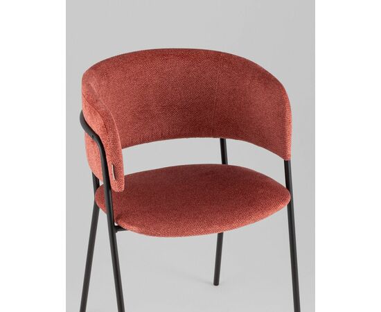 Кресло Нэлли New буклированный велюр терракотовый, изображение 10 | Интернет магазин мебели и декора LifeDekor