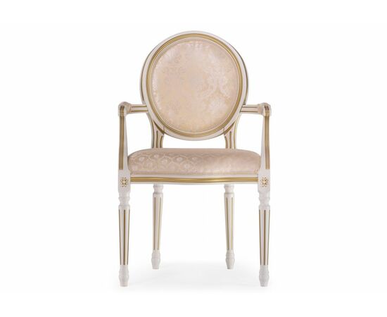 Стул деревянный Данте молочный / золотая патина, изображение 2 | Интернет магазин мебели и декора LifeDekor