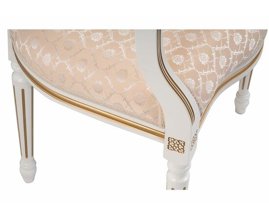 Стул деревянный Данте молочный / золотая патина, изображение 11 | Интернет магазин мебели и декора LifeDekor