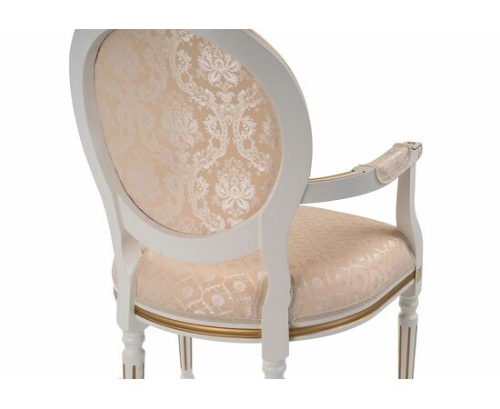 Стул деревянный Данте молочный / золотая патина, изображение 12 | Интернет магазин мебели и декора LifeDekor