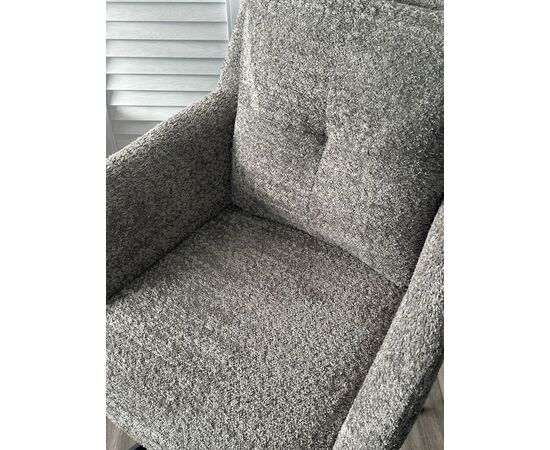 Стул Honey букле темно-серый, поворотный механизм 360 градусов, изображение 5 | Интернет магазин мебели и декора LifeDekor