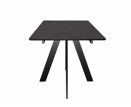 Стол DikLine DKD120, керамика 120(160)х80, мрамор бронза матовый, опоры черные (2 уп.), изображение 3 | Интернет магазин мебели и декора LifeDekor