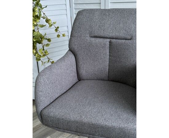 Стул Sun ткань серый, поворотный механизм 360 градусов, изображение 5 | Интернет магазин мебели и декора LifeDekor