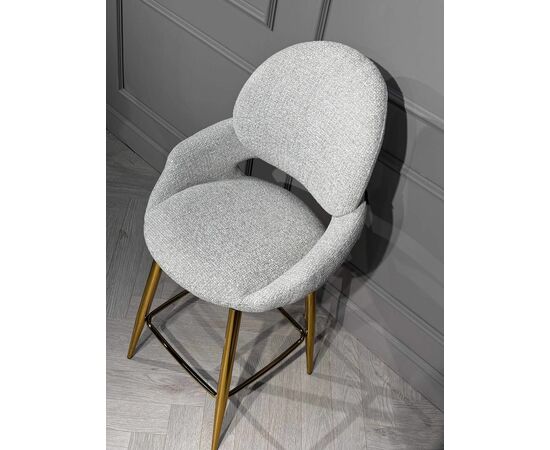 Стул барный Виола BS1241-WT, белый крем/золото, изображение 8 | Интернет магазин мебели и декора LifeDekor