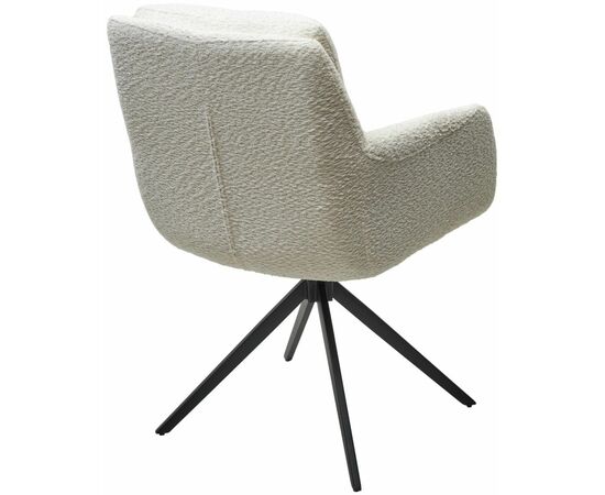 Стул Honey букле белый, поворотный механизм 360 градусов, изображение 2 | Интернет магазин мебели и декора LifeDekor