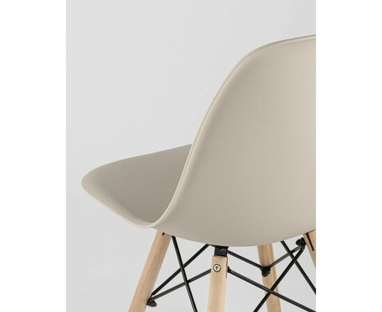 Стул Eames Style DSW бежевый (разборный каркас), изображение 10 | Интернет магазин мебели и декора LifeDekor